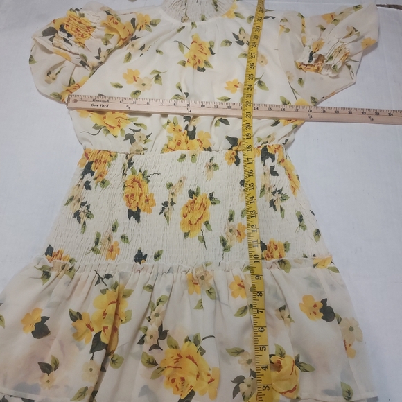 Speed Control Beautiful Floral Design Mini Longsleeve Dress Size XL - Picture 11 of 16
